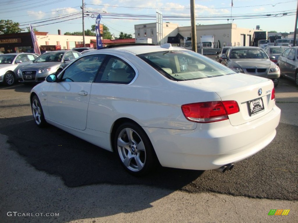 2008 3 Series 328xi Coupe - Alpine White / Cream Beige photo #3