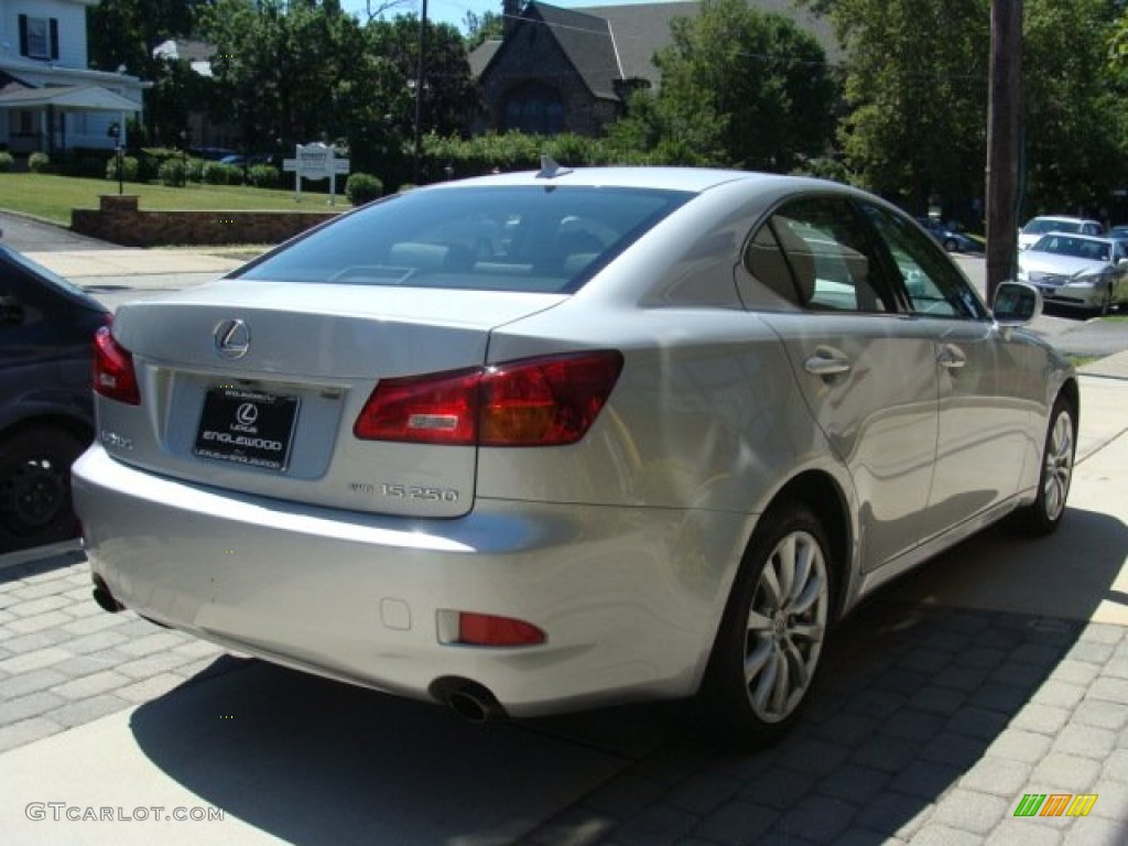 2008 IS 250 AWD - Tungsten Silver Pearl / Black photo #4