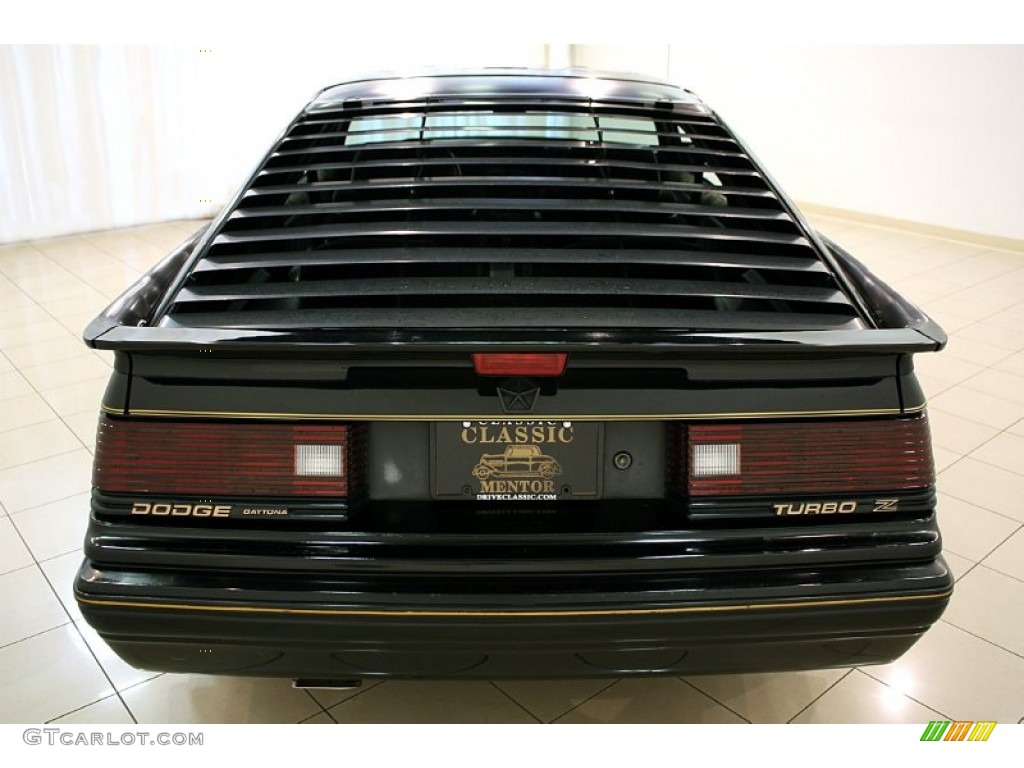 1986 Daytona Turbo Z CS - Black / Black photo #4