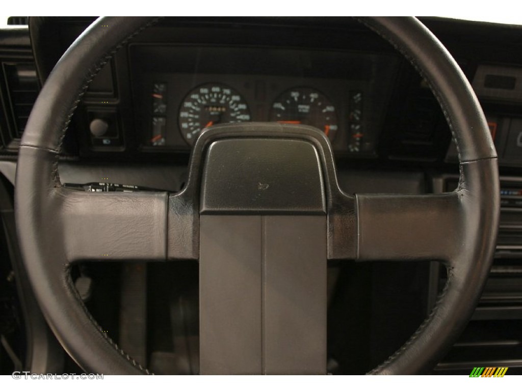 1986 Dodge Daytona Turbo Z CS Black Steering Wheel Photo #51759886