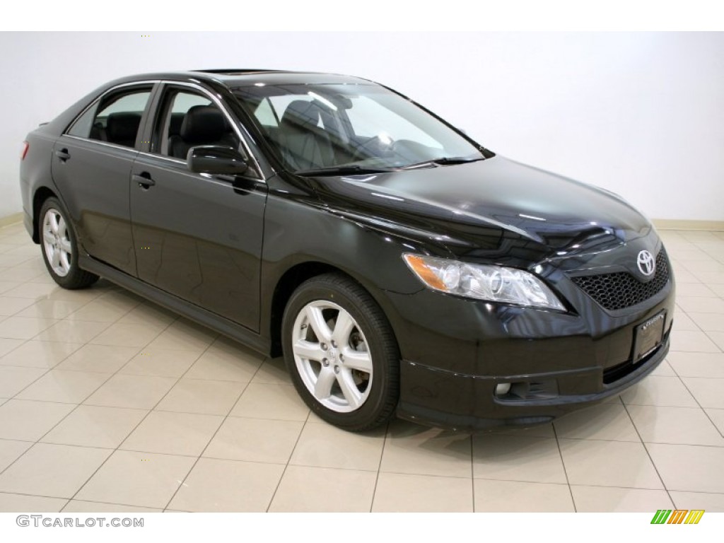 2009 Camry SE V6 - Black / Charcoal photo #1