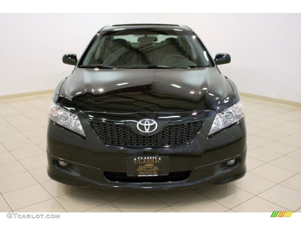 2009 Camry SE V6 - Black / Charcoal photo #2