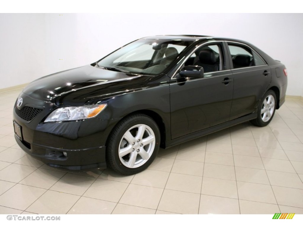 2009 Camry SE V6 - Black / Charcoal photo #3