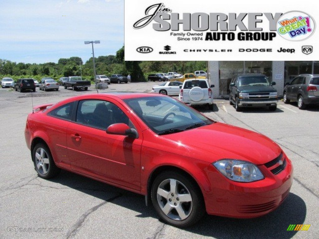 2009 Cobalt LT Coupe - Victory Red / Gray photo #1