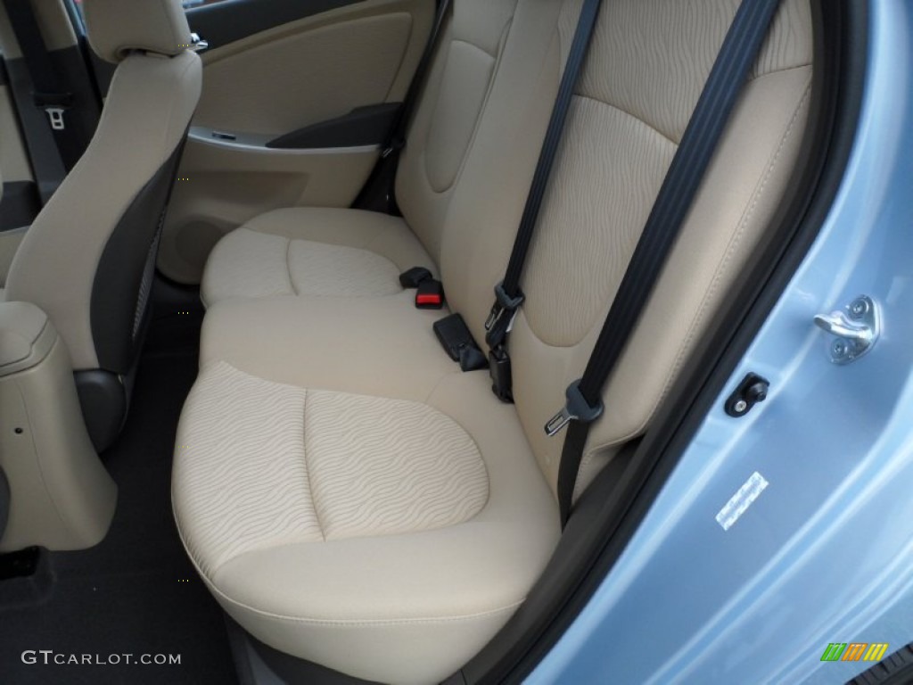 Beige Interior 2012 Hyundai Accent GLS 4 Door Photo #51762919