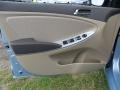 Beige 2012 Hyundai Accent GLS 4 Door Door Panel