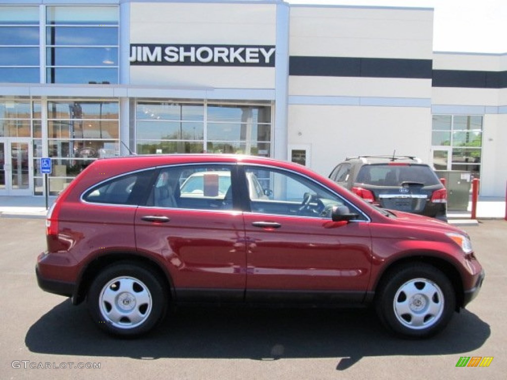 2008 CR-V LX 4WD - Tango Red Pearl / Gray photo #2