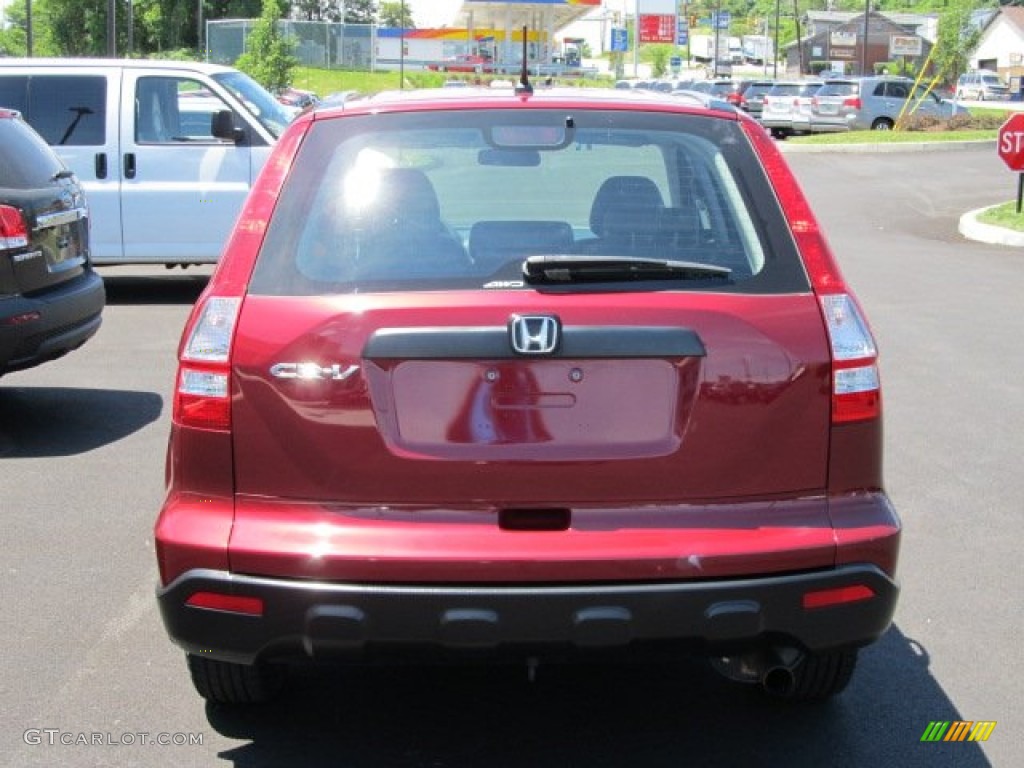 2008 CR-V LX 4WD - Tango Red Pearl / Gray photo #4