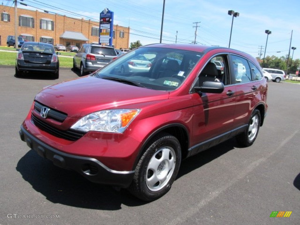 2008 CR-V LX 4WD - Tango Red Pearl / Gray photo #5