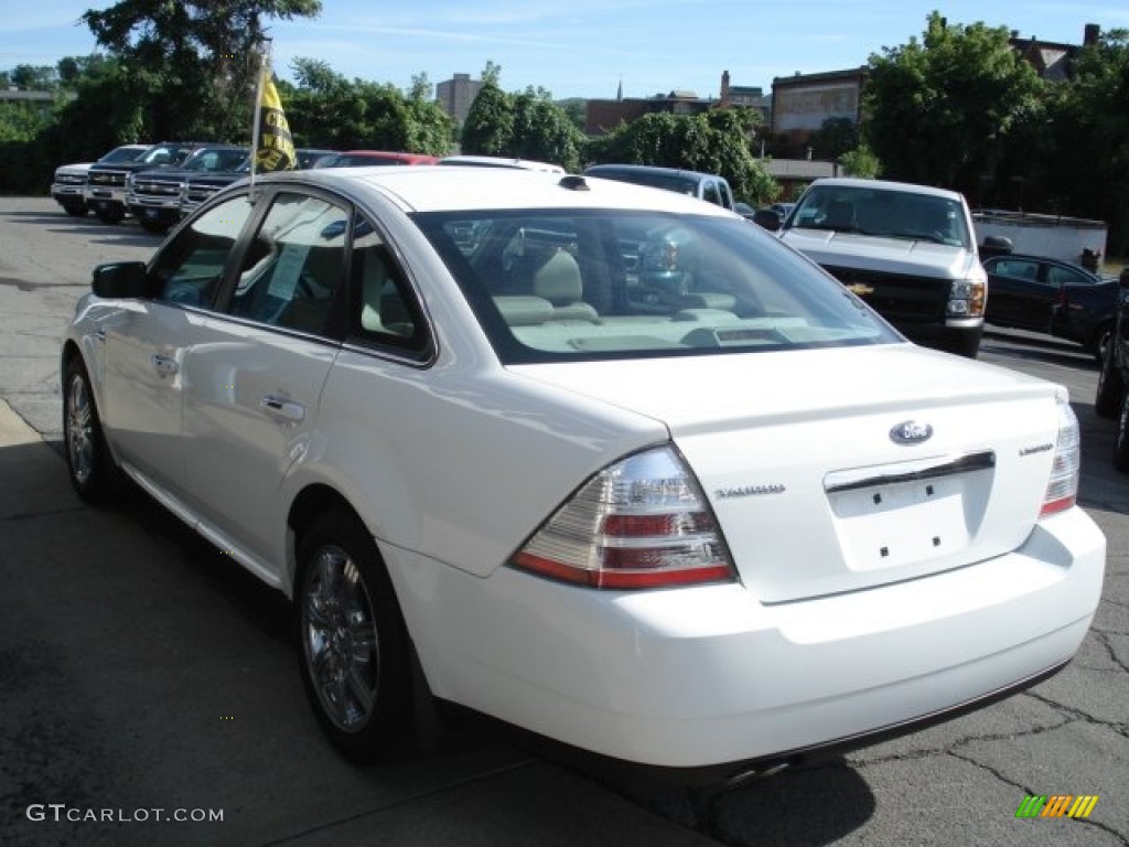 2008 Taurus Limited - Oxford White / Medium Light Stone photo #6