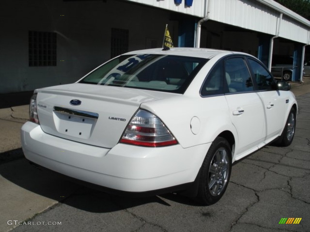 2008 Taurus Limited - Oxford White / Medium Light Stone photo #8