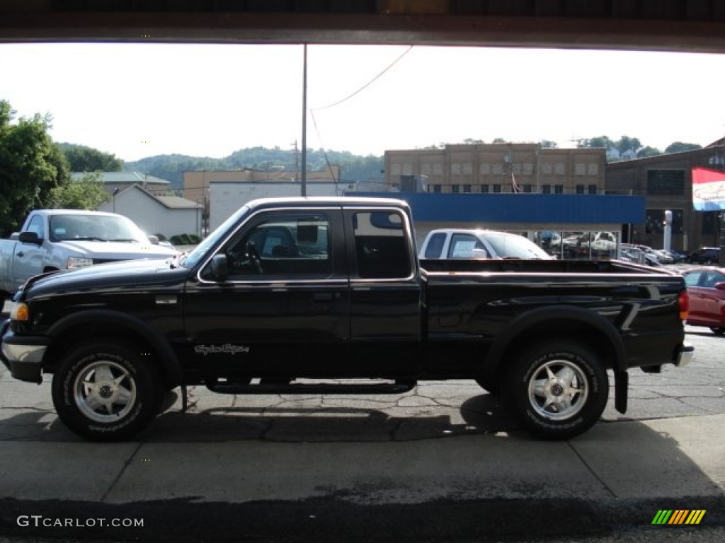 1999 B-Series Truck B4000 SE Extended Cab 4x4 - Black / Gray photo #5