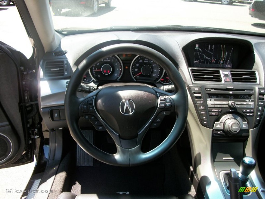 2010 Acura TL 3.7 SH-AWD Technology Ebony Dashboard Photo #51765886