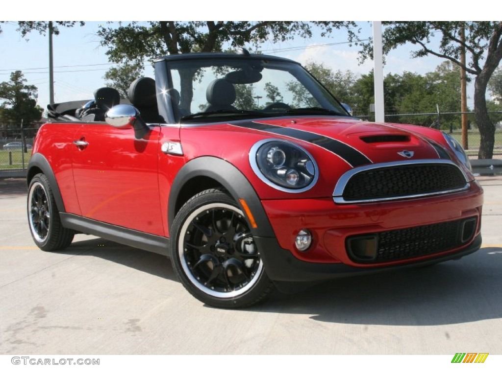 2011 Cooper S Convertible - Chili Red / Carbon Black photo #1