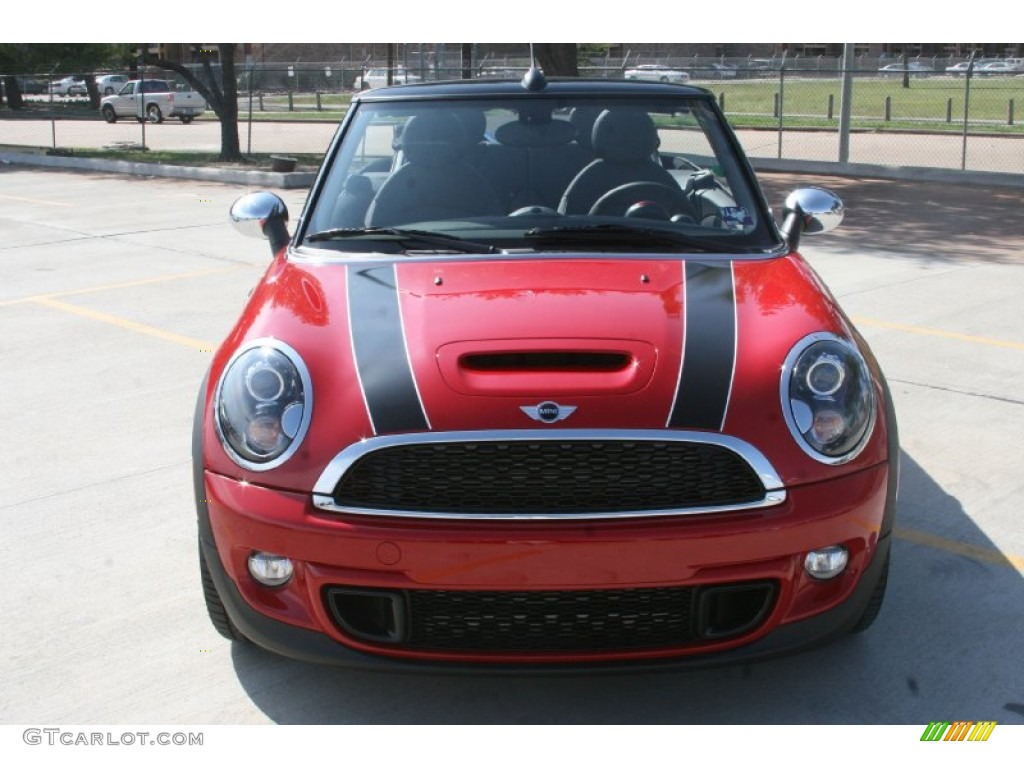 2011 Cooper S Convertible - Chili Red / Carbon Black photo #2