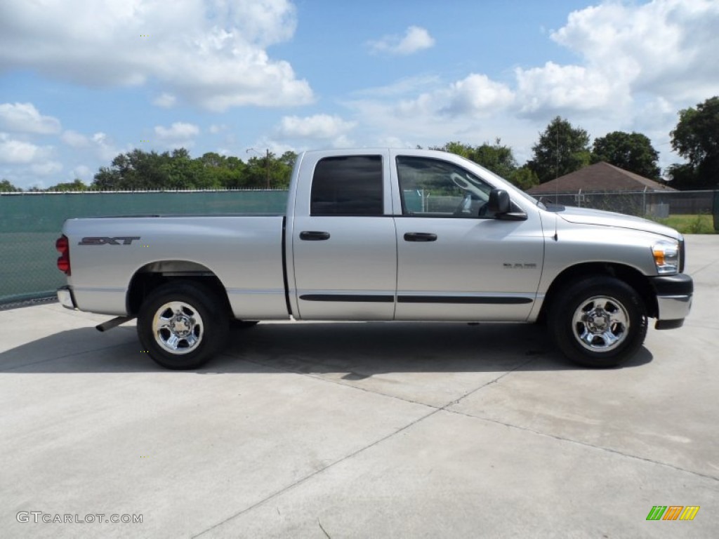 2008 Ram 1500 ST Quad Cab - Bright Silver Metallic / Medium Slate Gray photo #2