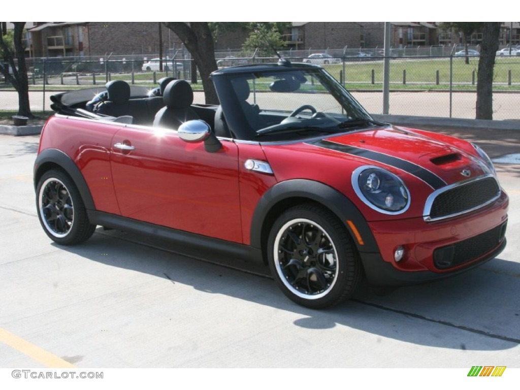2011 Cooper S Convertible - Chili Red / Carbon Black photo #3