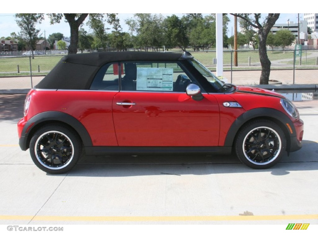 2011 Cooper S Convertible - Chili Red / Carbon Black photo #4