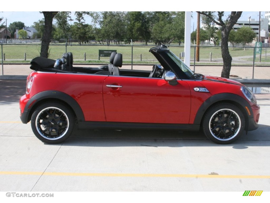 2011 Cooper S Convertible - Chili Red / Carbon Black photo #6