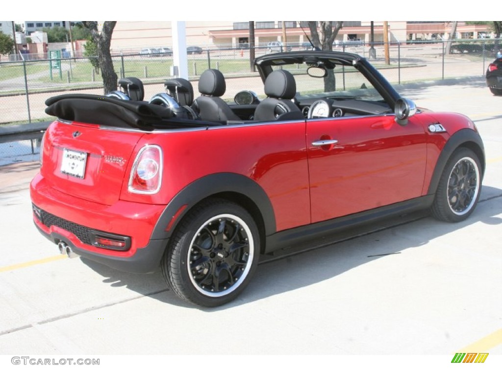2011 Cooper S Convertible - Chili Red / Carbon Black photo #8