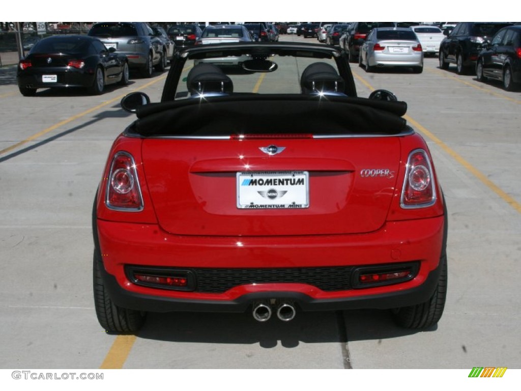 2011 Cooper S Convertible - Chili Red / Carbon Black photo #9