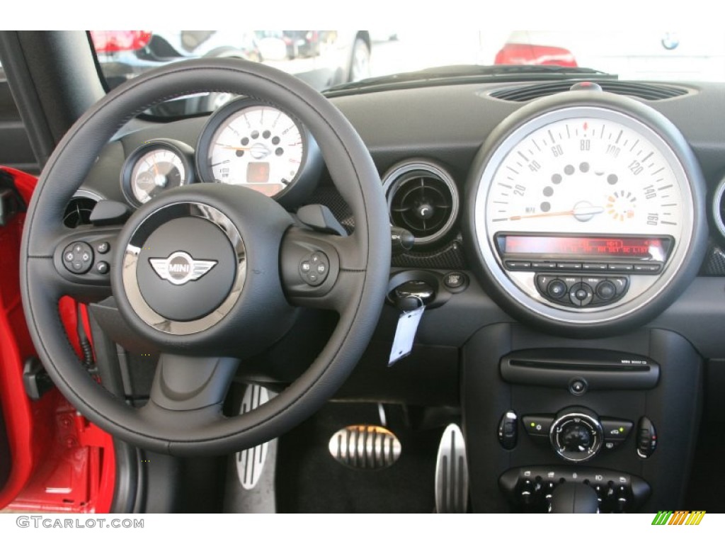 2011 Cooper S Convertible - Chili Red / Carbon Black photo #10