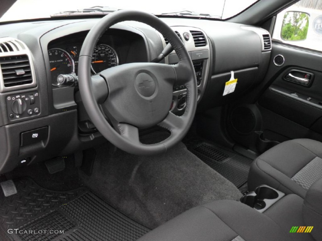 Ebony Interior 2011 Chevrolet Colorado LT Crew Cab Photo #51767470