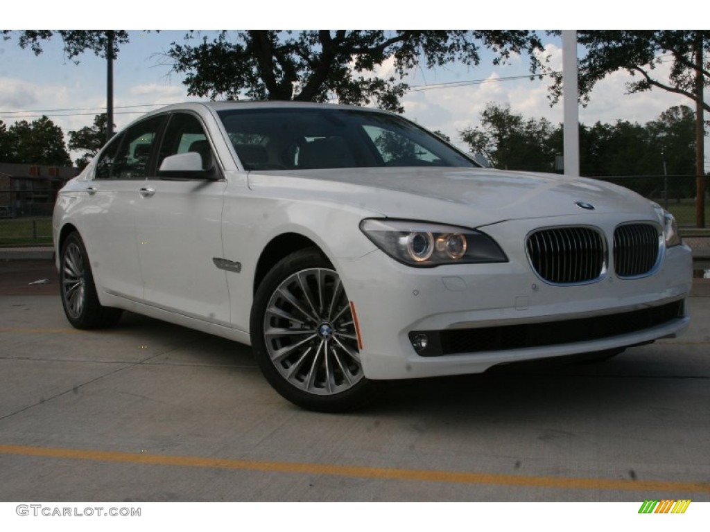 2012 7 Series 740i Sedan - Alpine White / Oyster/Black photo #1