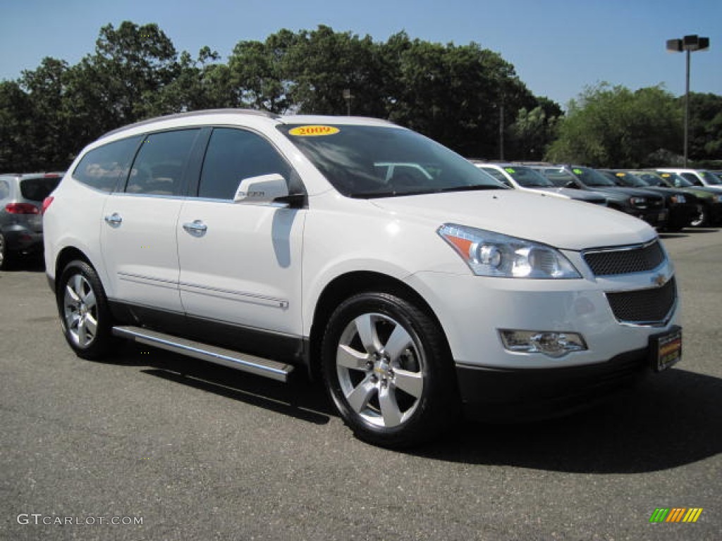 Summit White 2009 Chevrolet Traverse LTZ AWD Exterior Photo #51768893