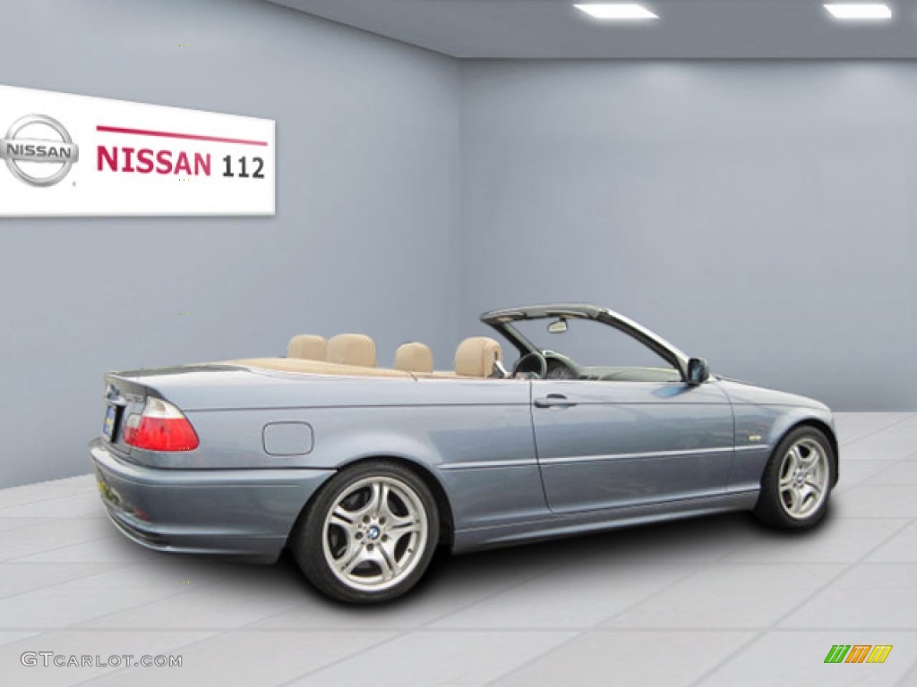2003 3 Series 330i Convertible - Steel Blue Metallic / Natural Brown photo #3