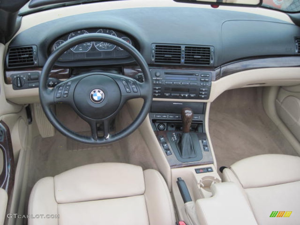 2003 BMW 3 Series 330i Convertible Natural Brown Dashboard Photo #51769040
