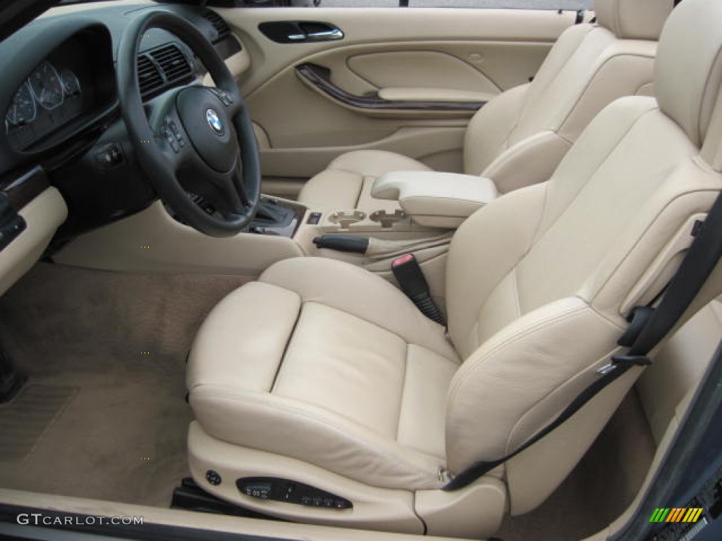 Natural Brown Interior 2003 BMW 3 Series 330i Convertible Photo #51769049
