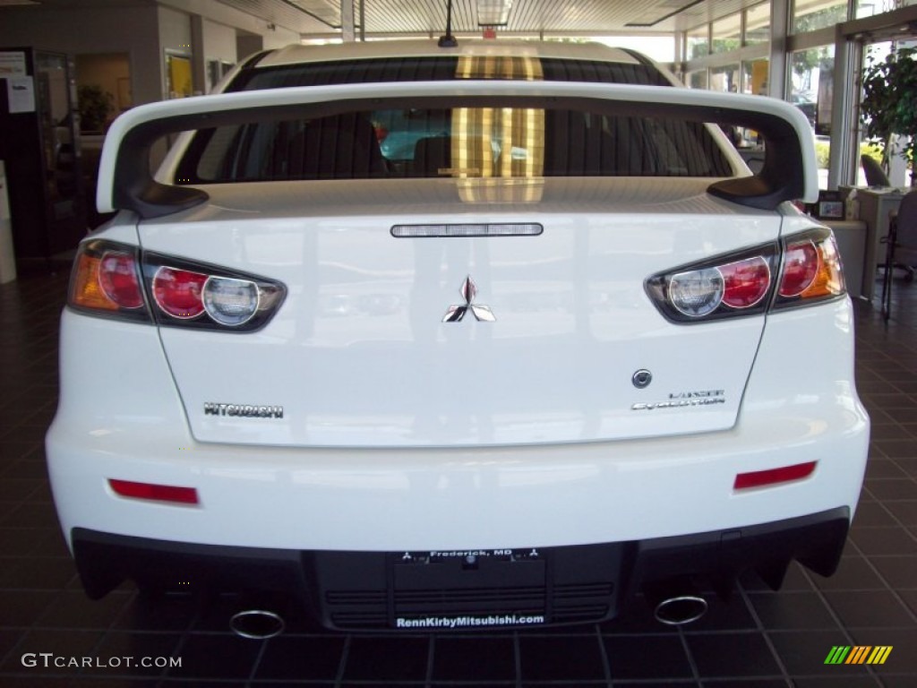 2011 Lancer Evolution GSR - Wicked White / Black photo #4