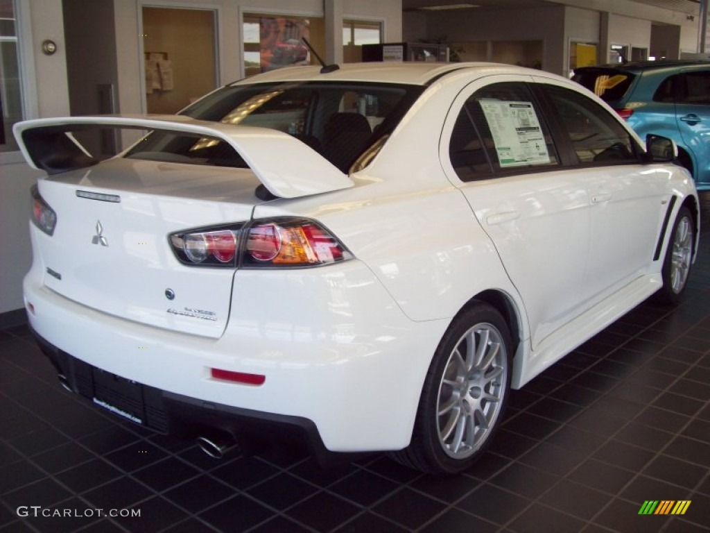 2011 Lancer Evolution GSR - Wicked White / Black photo #5