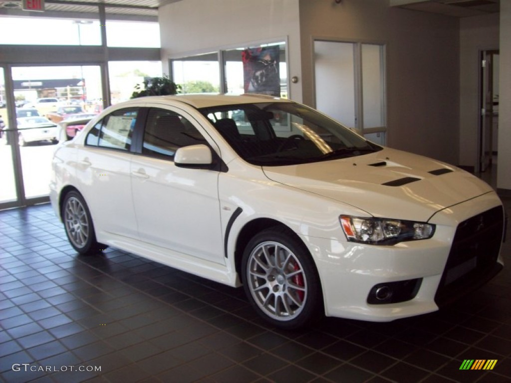 2011 Lancer Evolution GSR - Wicked White / Black photo #7