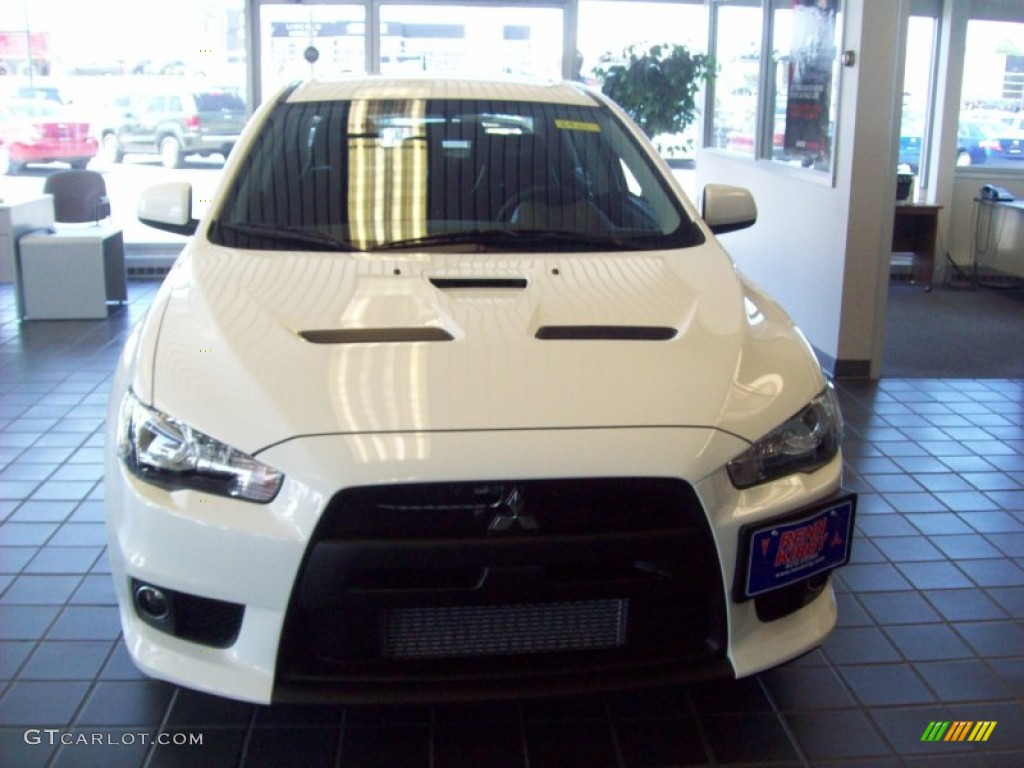 2011 Lancer Evolution GSR - Wicked White / Black photo #8