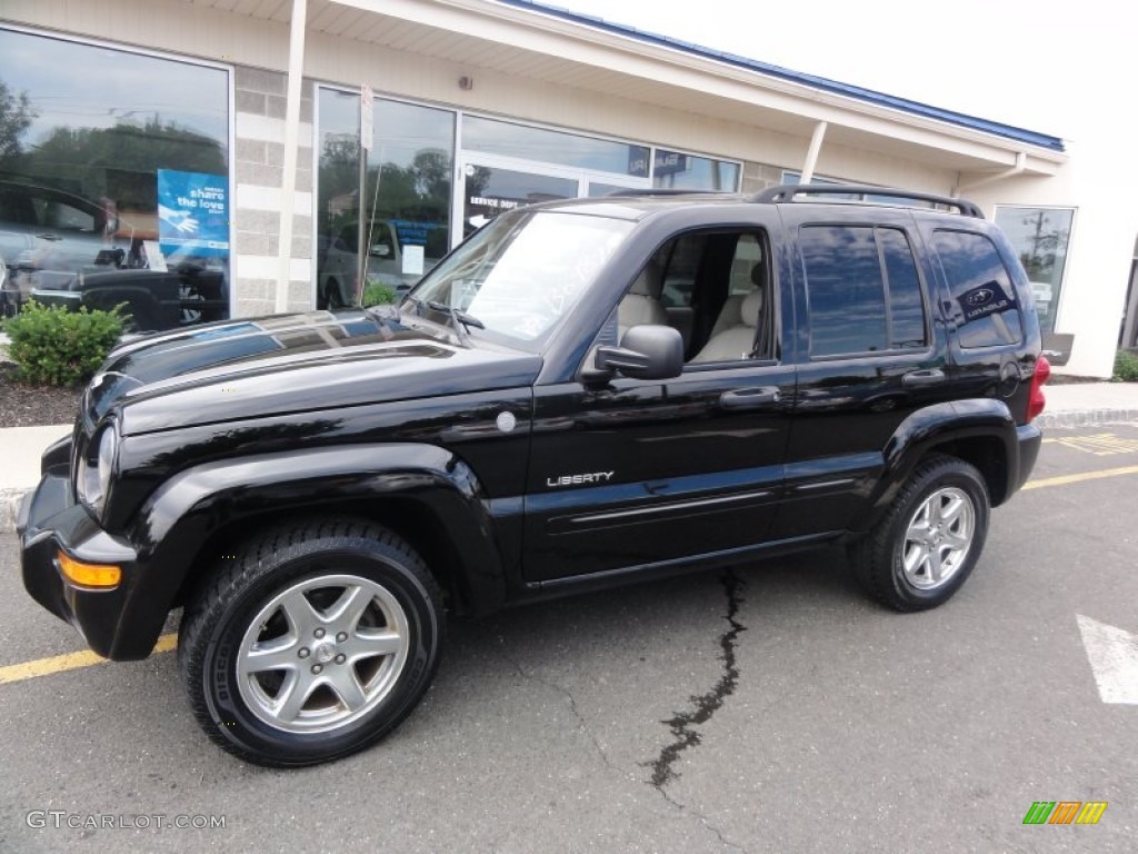 Black Clearcoat 2004 Jeep Liberty Limited 4x4 Exterior Photo #51771913