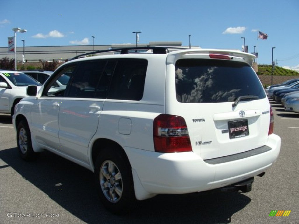 2004 Highlander V6 4WD - Super White / Ash photo #4