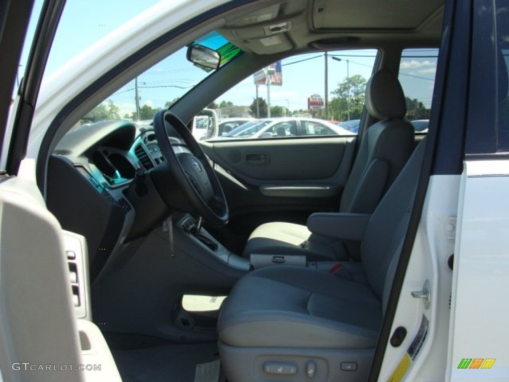 2004 Highlander V6 4WD - Super White / Ash photo #7