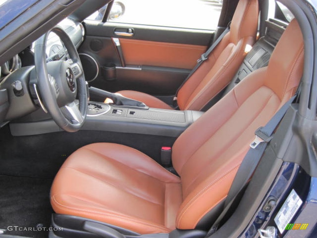 Saddle Brown Interior 2008 Mazda MX-5 Miata Grand Touring Hardtop Roadster Photo #51772609