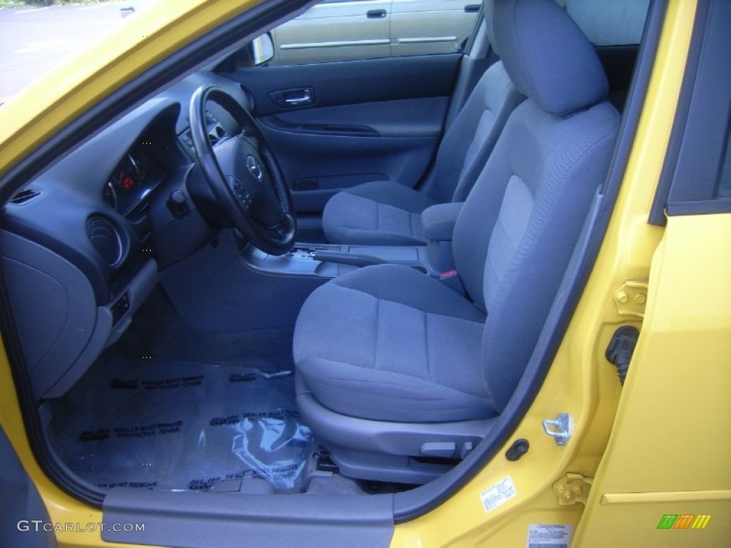 2003 MAZDA6 s Sedan - Speed Yellow / Black photo #5