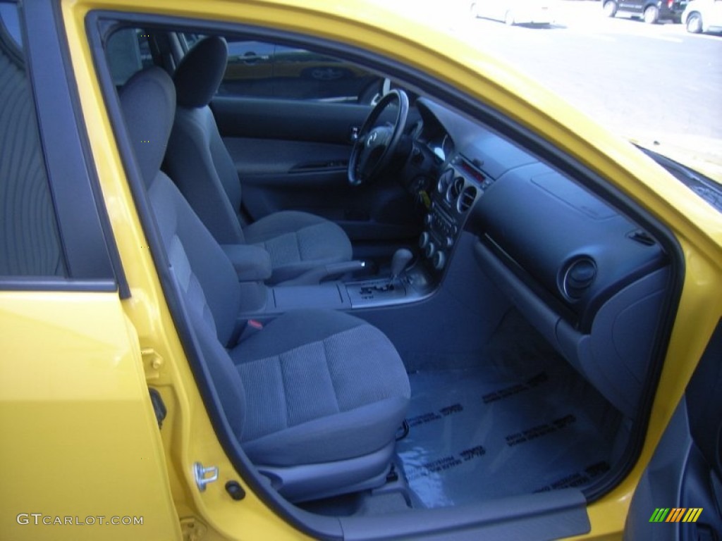 2003 MAZDA6 s Sedan - Speed Yellow / Black photo #14