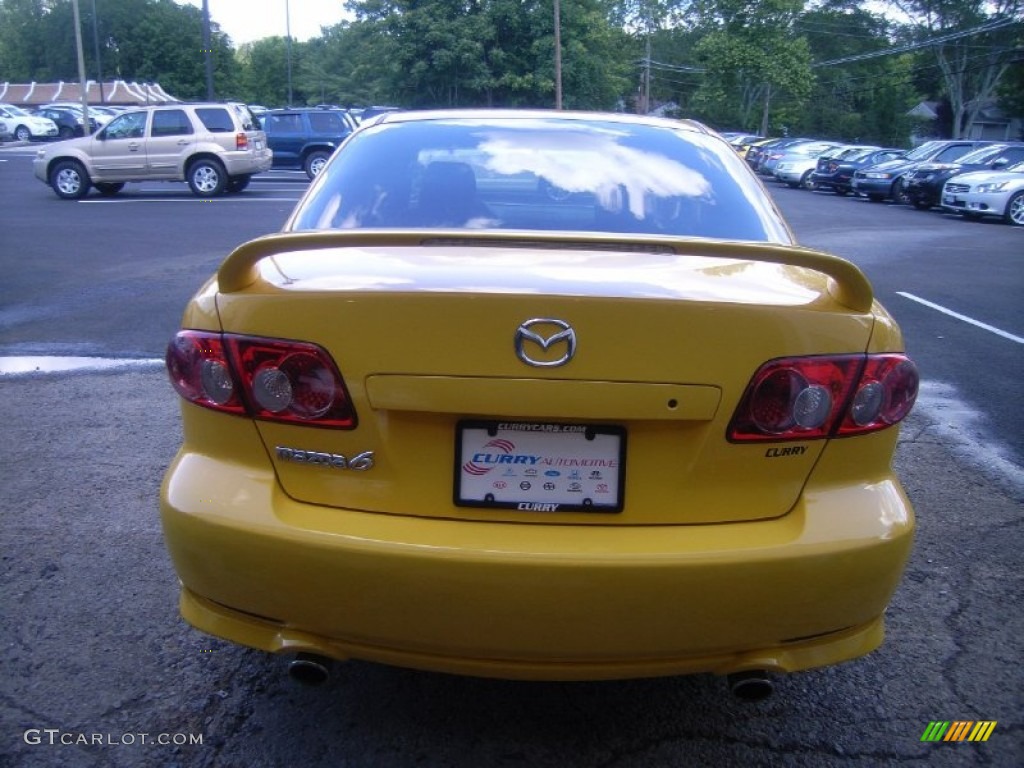 2003 MAZDA6 s Sedan - Speed Yellow / Black photo #27