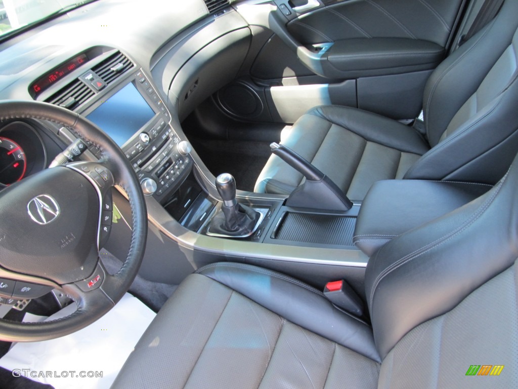 Ebony/Silver Interior 2008 Acura TL 3.5 Type-S Photo #51777695