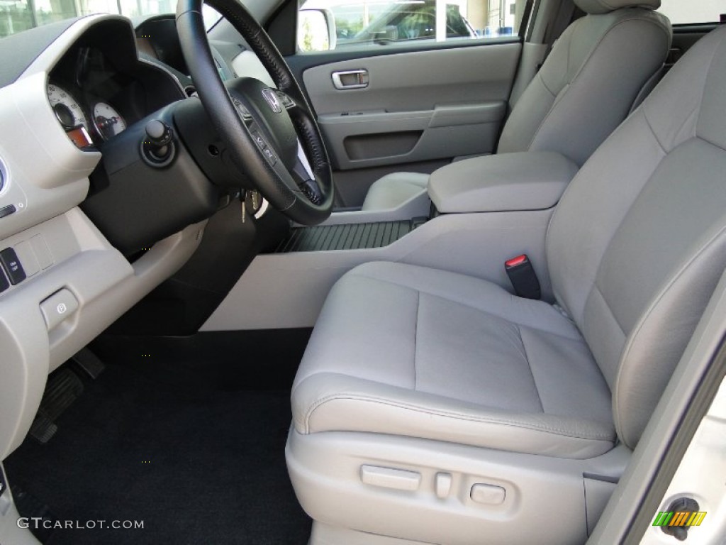 Gray Interior 2010 Honda Pilot Touring Photo #51779375