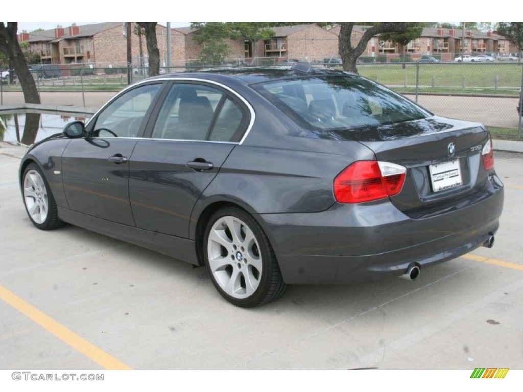 2008 3 Series 335i Sedan - Sparkling Graphite Metallic / Black photo #2