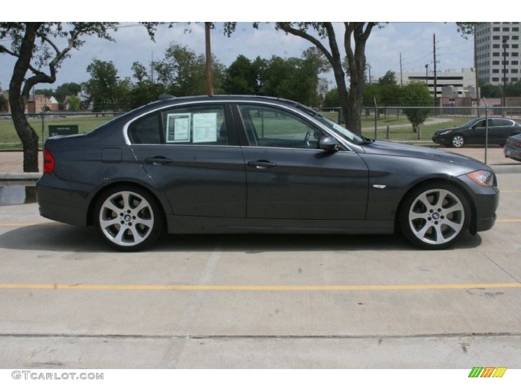 2008 3 Series 335i Sedan - Sparkling Graphite Metallic / Black photo #4