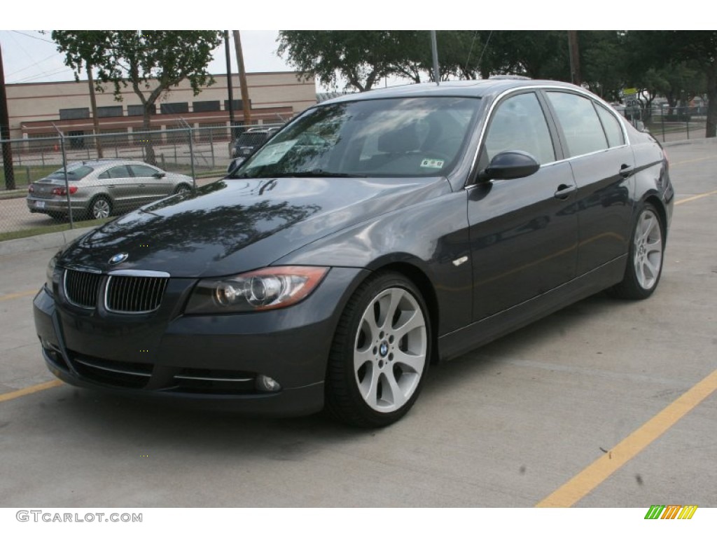 2008 3 Series 335i Sedan - Sparkling Graphite Metallic / Black photo #11