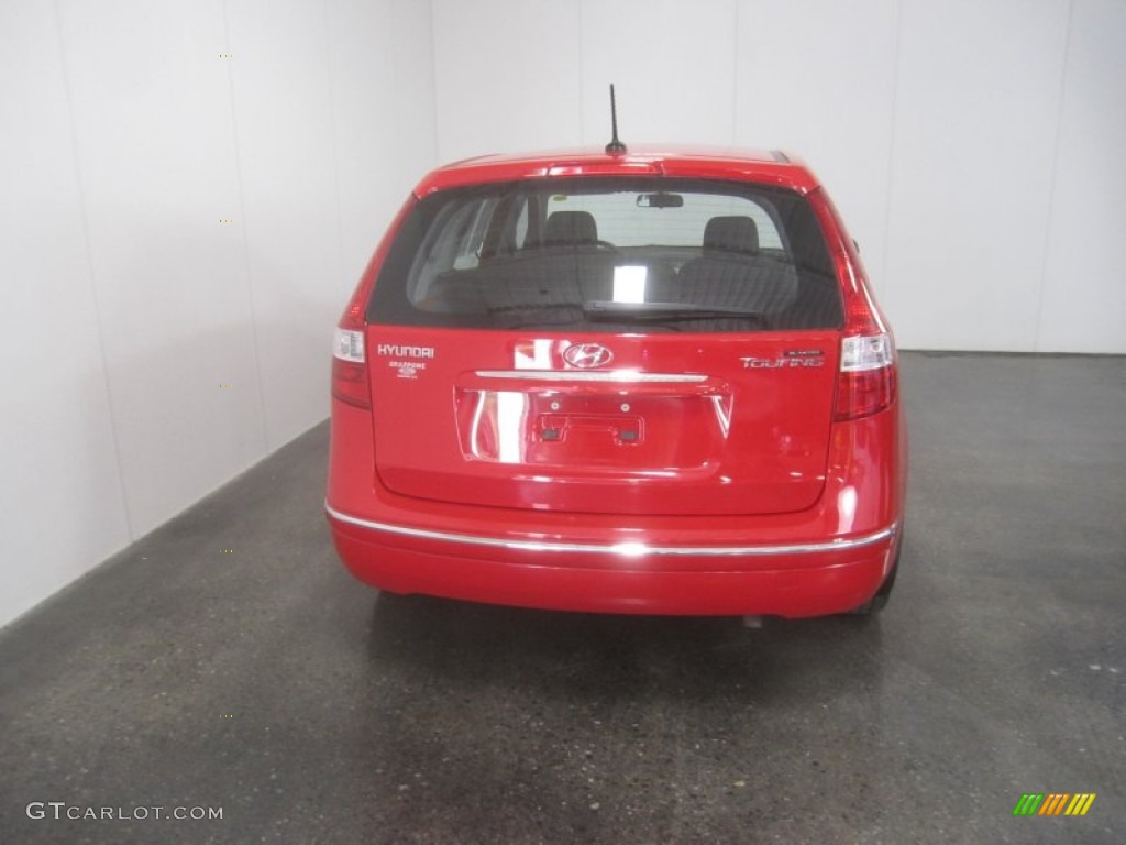 2009 Elantra Touring - Chilipepper Red / Black photo #12
