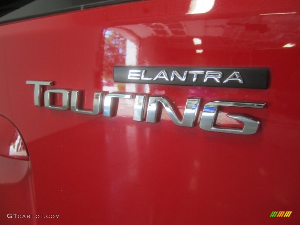 2009 Elantra Touring - Chilipepper Red / Black photo #14